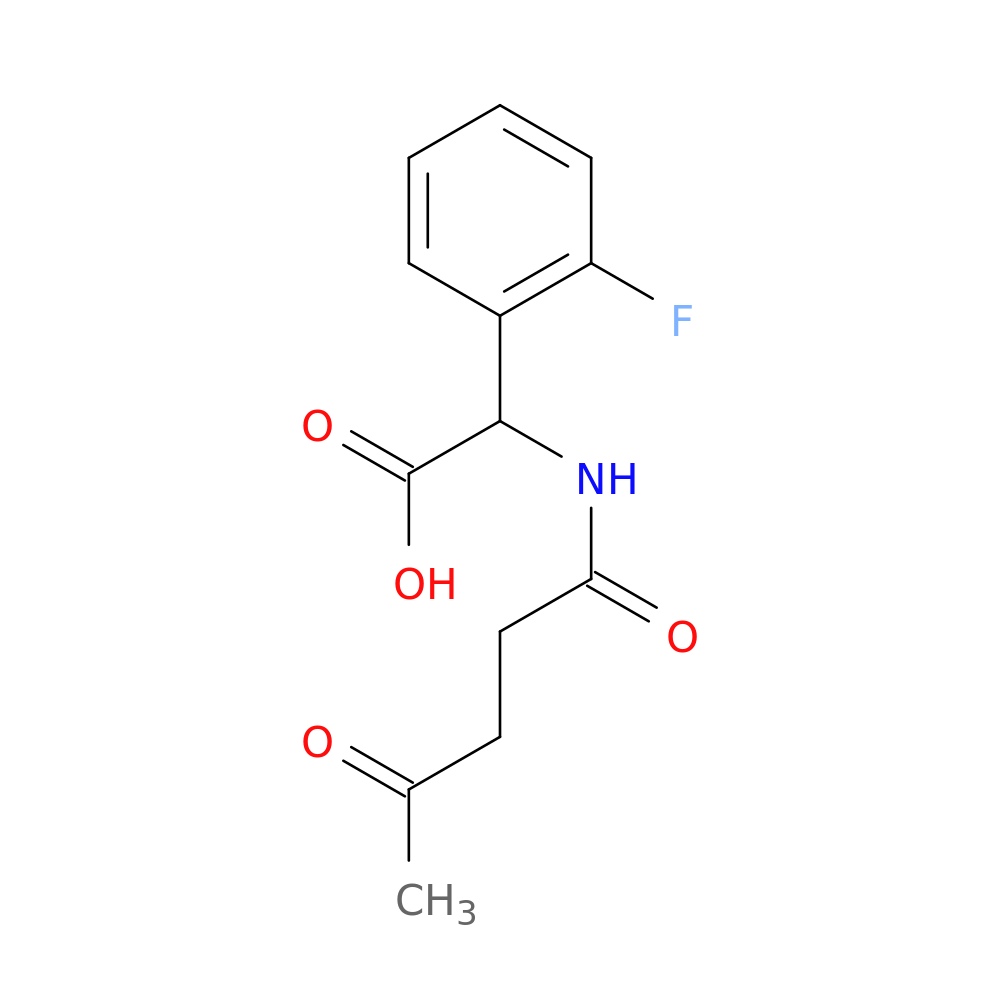2-(2-fluorophenyl)-2-(4-oxopentanamido)acetic acid