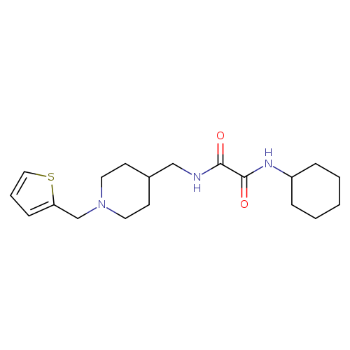 N'-cyclohexyl-N-({1-[(thiophen-2-yl)methyl]piperidin-4-yl}methyl)ethanediamide
