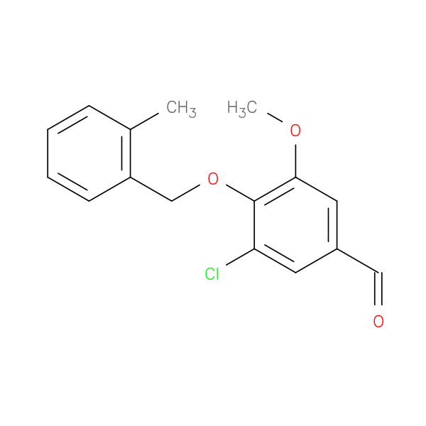 3-Chloro-5-methoxy-4-((2-methylbenzyl)oxy)benzaldehyde