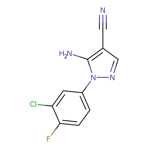 1H-Pyrazole-4-carbonitrile, 5-amino-1-(3-chloro-4-fluorophenyl)-