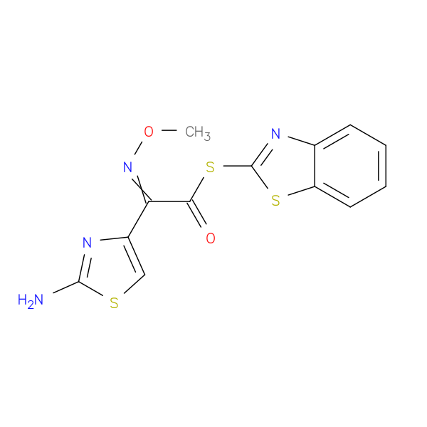 S-2-Benzothiazolyl 2-amino-α-(methoxyimino)-4-thiazoleethanethioate