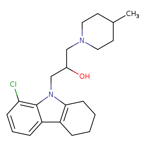1-(8-Chloro-1,2,3,4-tetrahydro-carbazol-9-yl)-3-(4-methyl-piperidin-1-yl)-propan-2-ol