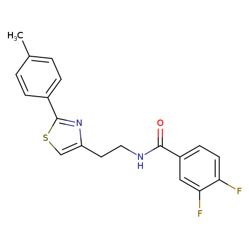 3,4-difluoro-N-{2-[2-(4-methylphenyl)-1,3-thiazol-4-yl]ethyl}benzamide