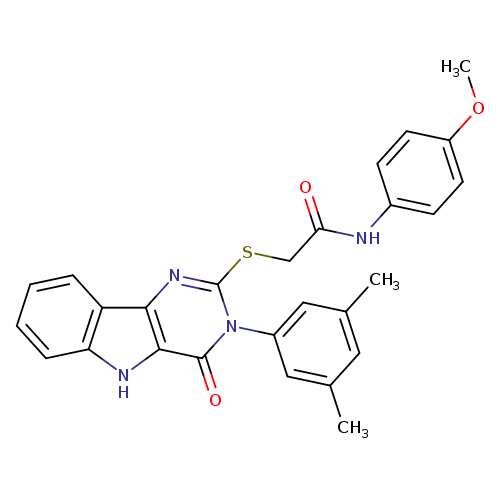 2-{[3-(3,5-dimethylphenyl)-4-oxo-3H,4H,5H-pyrimido[5,4-b]indol-2-yl]sulfanyl}-N-(4-methoxyphenyl)acetamide