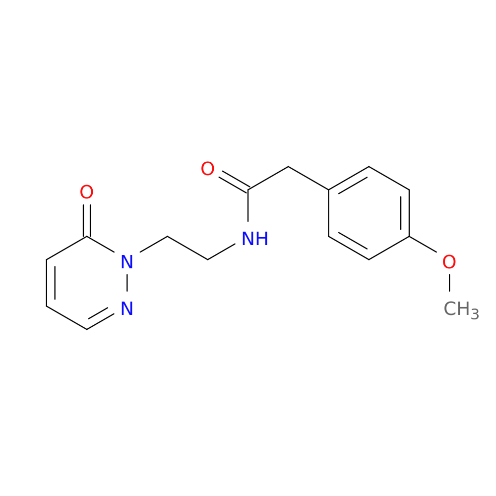 2-(4-methoxyphenyl)-N-[2-(6-oxo-1,6-dihydropyridazin-1-yl)ethyl]acetamide