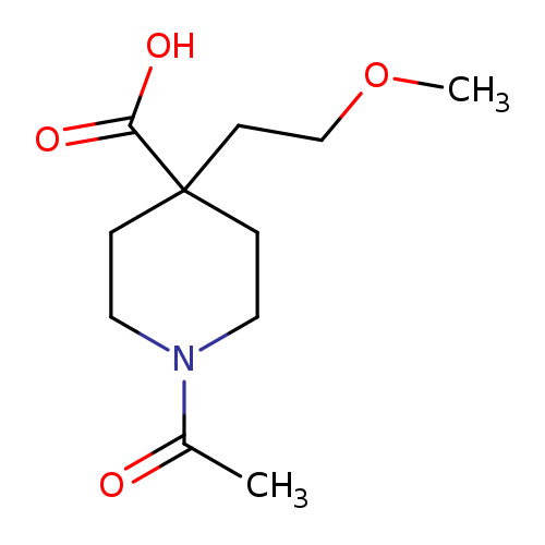 1-acetyl-4-(2-methoxyethyl)piperidine-4-carboxylicacid