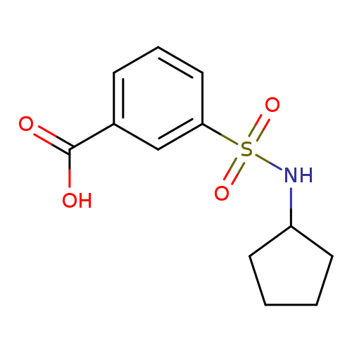 3-(cyclopentylsulfamoyl)benzoic acid