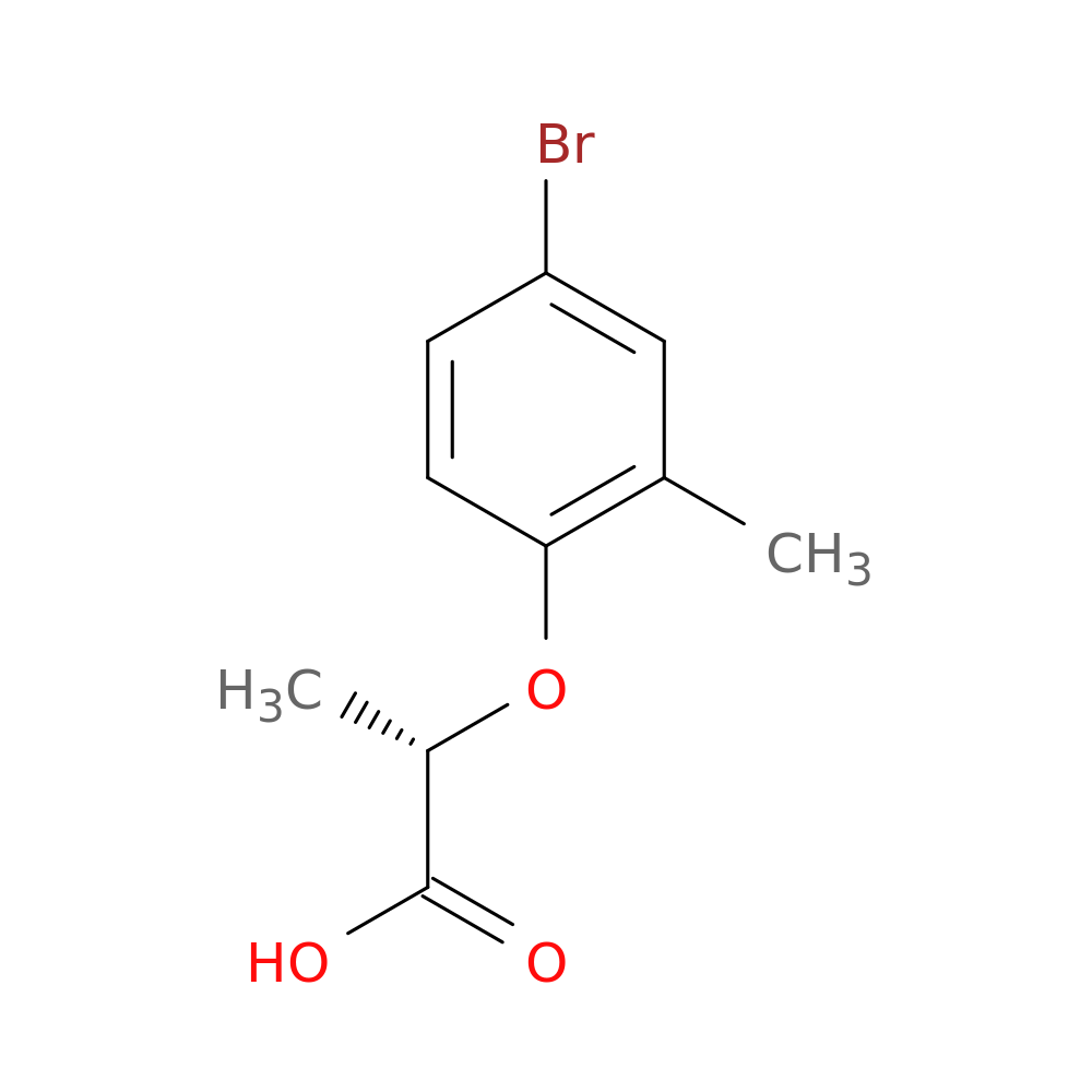 (2S)-2-(4-bromo-2-methylphenoxy)propanoic acid