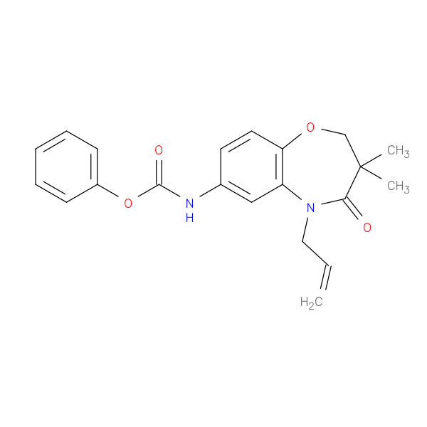 phenyl N-[3,3-dimethyl-4-oxo-5-(prop-2-en-1-yl)-2,3,4,5-tetrahydro-1,5-benzoxazepin-7-yl]carbamate