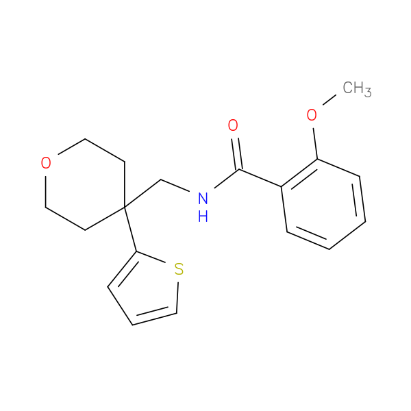 2-methoxy-N-{[4-(thiophen-2-yl)oxan-4-yl]methyl}benzamide