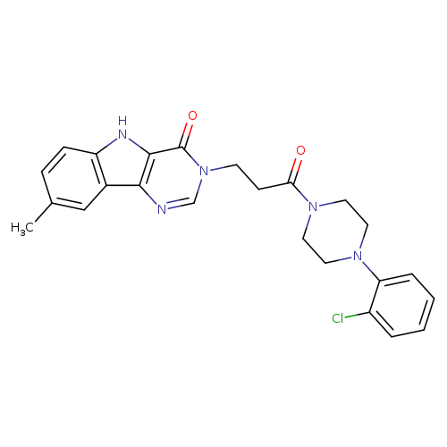 3-{3-[4-(2-chlorophenyl)piperazin-1-yl]-3-oxopropyl}-8-methyl-3H,4H,5H-pyrimido[5,4-b]indol-4-one