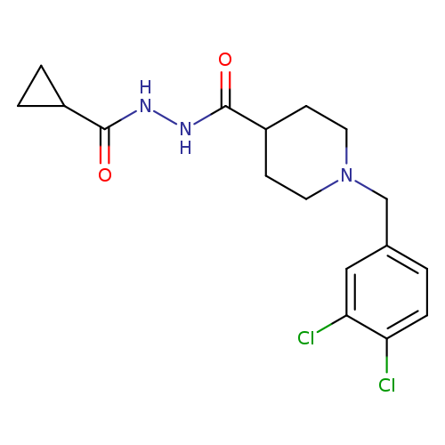 N'-cyclopropanecarbonyl-1-[(3,4-dichlorophenyl)methyl]piperidine-4-carbohydrazide
