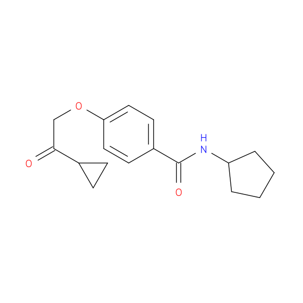 N-cyclopentyl-4-(2-cyclopropyl-2-oxoethoxy)benzamide