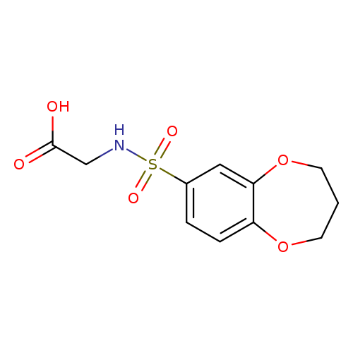 2-(3,4-Dihydro-2H-benzo[b][1,4]dioxepine-7-sulfonamido)acetic acid