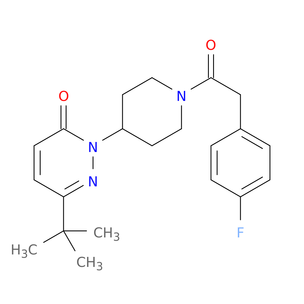6-tert-butyl-2-{1-[2-(4-fluorophenyl)acetyl]piperidin-4-yl}-2,3-dihydropyridazin-3-one