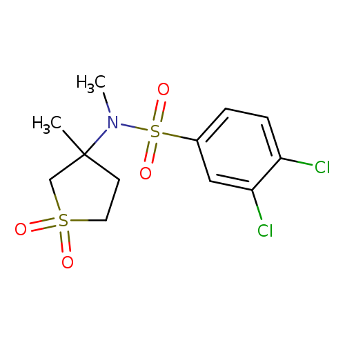 3,4-dichloro-N-methyl-N-(3-methyl-1,1-dioxo-1lambda6-thiolan-3-yl)benzene-1-sulfonamide