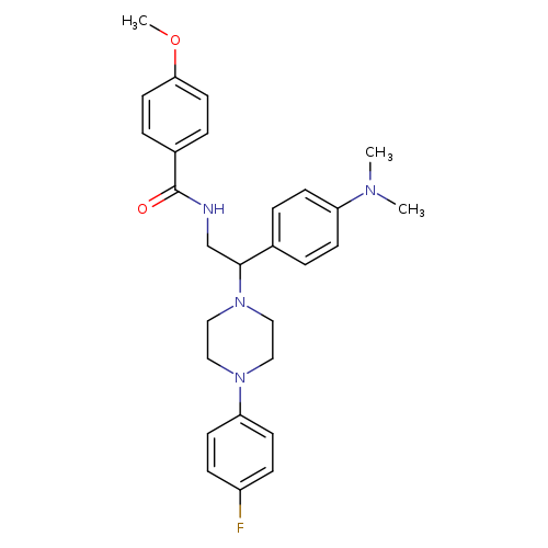 N-{2-[4-(dimethylamino)phenyl]-2-[4-(4-fluorophenyl)piperazin-1-yl]ethyl}-4-methoxybenzamide