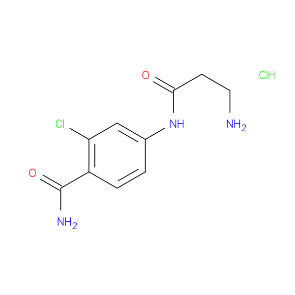 4-(3-aminopropanamido)-2-chlorobenzamide hydrochloride