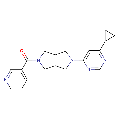 4-cyclopropyl-6-[5-(pyridine-3-carbonyl)-octahydropyrrolo[3,4-c]pyrrol-2-yl]pyrimidine