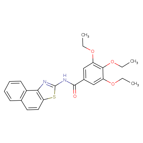 3,4,5-triethoxy-N-{naphtho[1,2-d][1,3]thiazol-2-yl}benzamide