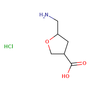5-(aminomethyl)oxolane-3-carboxylicacidhydrochloride,Mixtureofdiastereomers