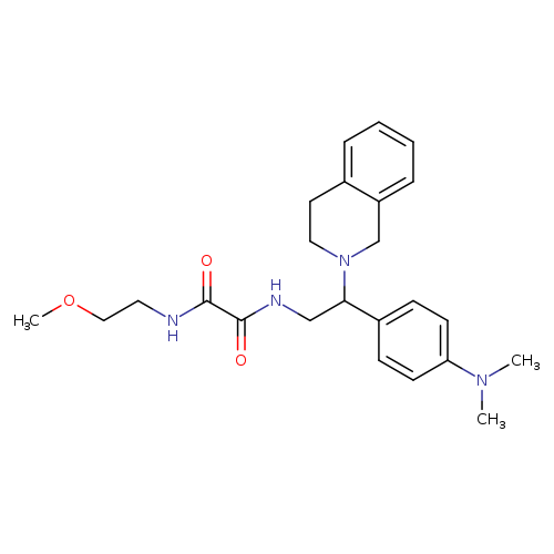 N'-{2-[4-(dimethylamino)phenyl]-2-(1,2,3,4-tetrahydroisoquinolin-2-yl)ethyl}-N-(2-methoxyethyl)ethanediamide