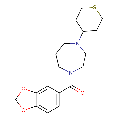 1-(2H-1,3-benzodioxole-5-carbonyl)-4-(thian-4-yl)-1,4-diazepane