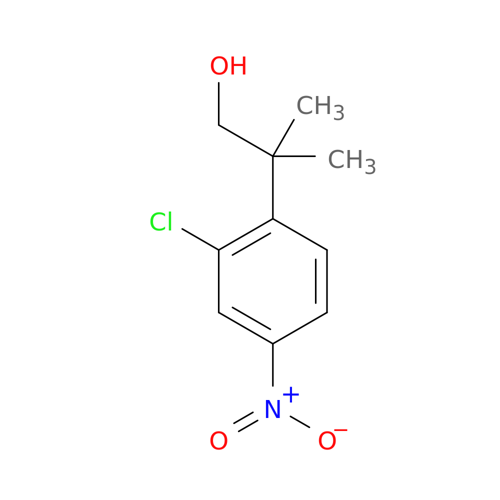 2-(2-chloro-4-nitrophenyl)-2-methylpropan-1-ol