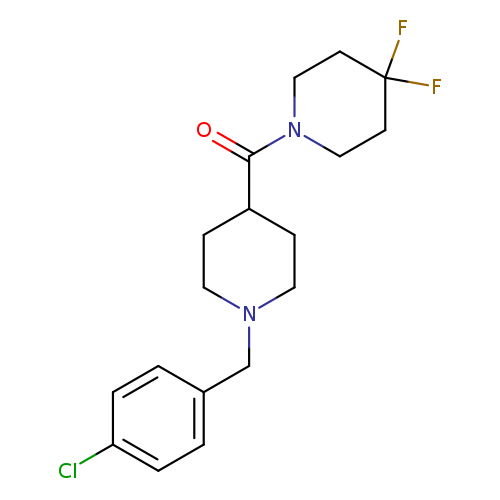 1-{1-[(4-chlorophenyl)methyl]piperidine-4-carbonyl}-4,4-difluoropiperidine