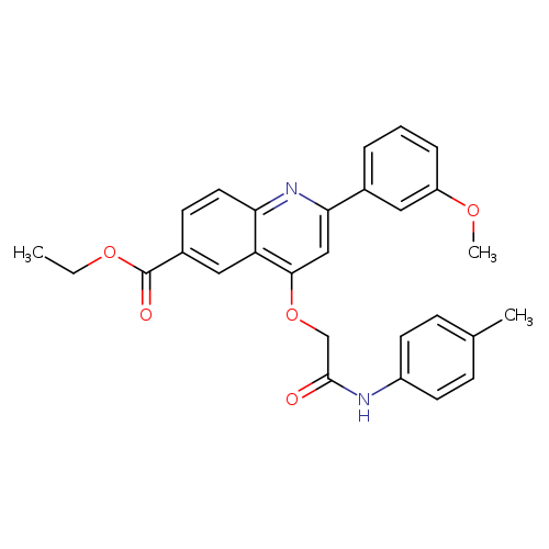ethyl 2-(3-methoxyphenyl)-4-{[(4-methylphenyl)carbamoyl]methoxy}quinoline-6-carboxylate