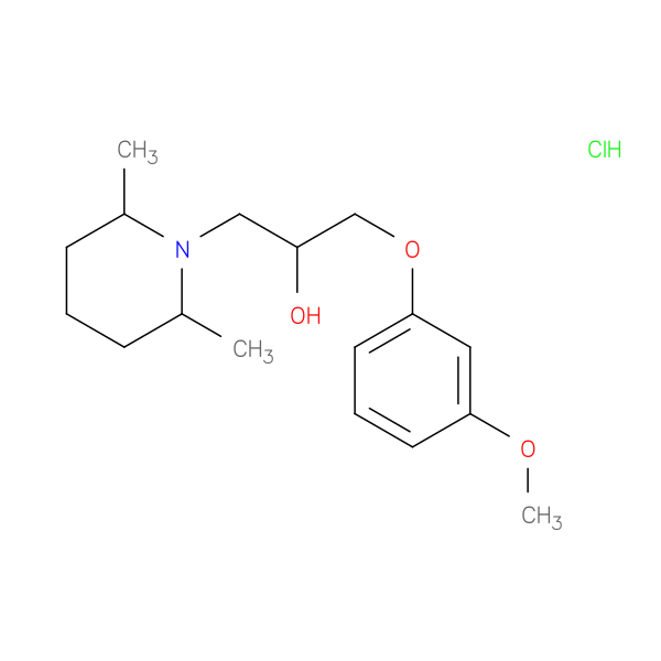 1-(2,6-DIMETHYLPIPERIDIN-1-YL)-3-(3-METHOXYPHENOXY)PROPAN-2-OL HYDROCHLOR+