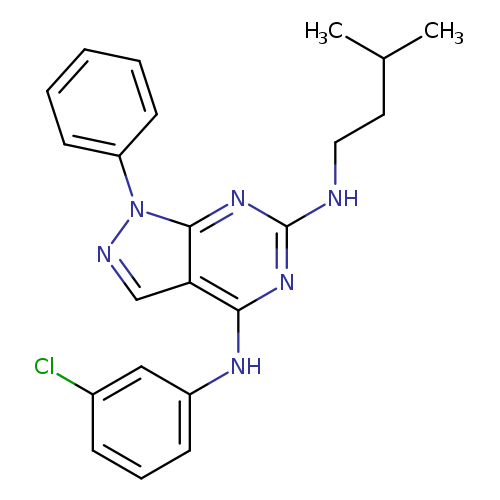 N4-(3-chlorophenyl)-N6-(3-methylbutyl)-1-phenyl-1H-pyrazolo[3,4-d]pyrimidine-4,6-diamine