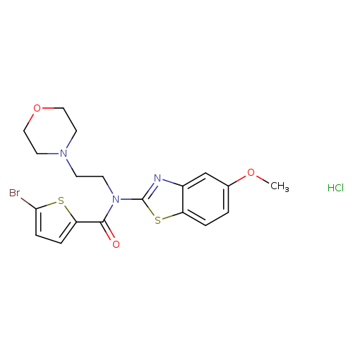 5-bromo-N-(5-methoxy-1,3-benzothiazol-2-yl)-N-[2-(morpholin-4-yl)ethyl]thiophene-2-carboxamide hydrochloride