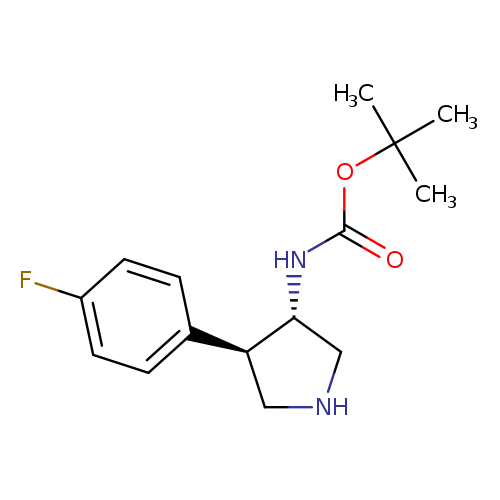 rac-tert-butyl N-[(3R,4S)-4-(4-fluorophenyl)pyrrolidin-3-yl]carbamate, trans