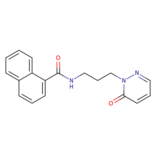 N-[3-(6-oxo-1,6-dihydropyridazin-1-yl)propyl]naphthalene-1-carboxamide