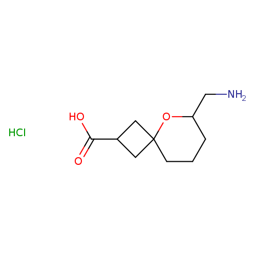6-(aminomethyl)-5-oxaspiro[3.5]nonane-2-carboxylicacidhydrochloride
