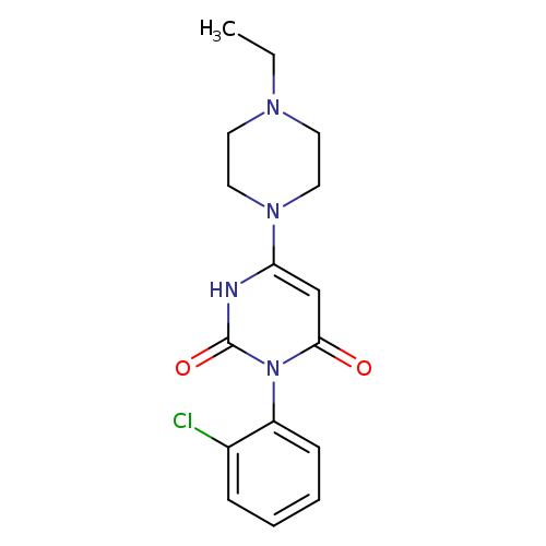 3-(2-chlorophenyl)-6-(4-ethylpiperazin-1-yl)-1,2,3,4-tetrahydropyrimidine-2,4-dione