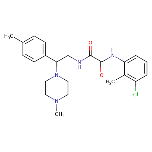 N-(3-chloro-2-methylphenyl)-N'-[2-(4-methylphenyl)-2-(4-methylpiperazin-1-yl)ethyl]ethanediamide