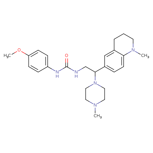 1-(4-methoxyphenyl)-3-[2-(1-methyl-1,2,3,4-tetrahydroquinolin-6-yl)-2-(4-methylpiperazin-1-yl)ethyl]urea