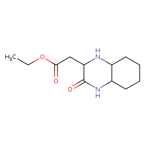 Ethyl (3-oxodecahydroquinoxalin-2-yl)acetate