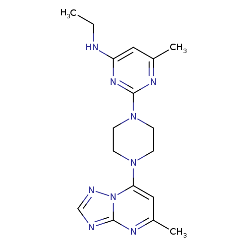 N-ethyl-6-methyl-2-(4-{5-methyl-[1,2,4]triazolo[1,5-a]pyrimidin-7-yl}piperazin-1-yl)pyrimidin-4-amine