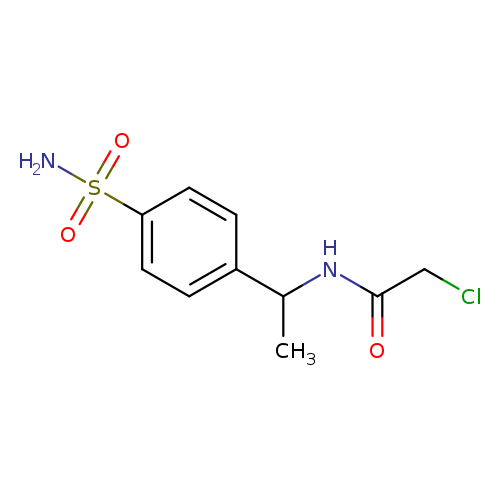 2-chloro-N-[1-(4-sulfamoylphenyl)ethyl]acetamide