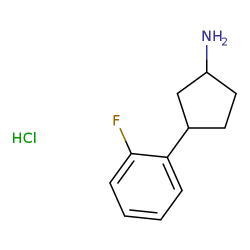 3-(2-fluorophenyl)cyclopentan-1-amine hydrochloride
