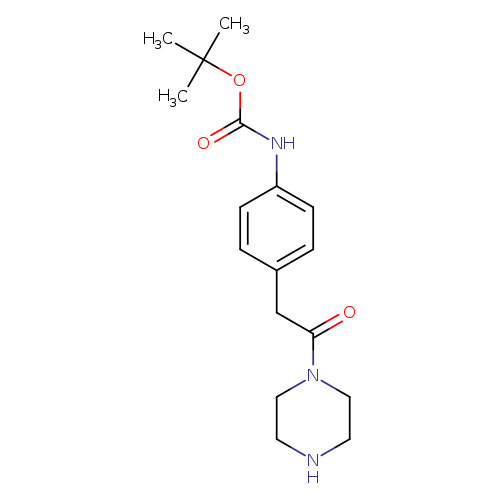 tert-butyl N-{4-[2-oxo-2-(piperazin-1-yl)ethyl]phenyl}carbamate