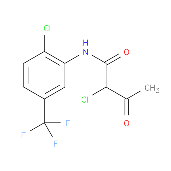 2-chloro-N-[2-chloro-5-(trifluoromethyl)phenyl]-3-oxobutanamide
