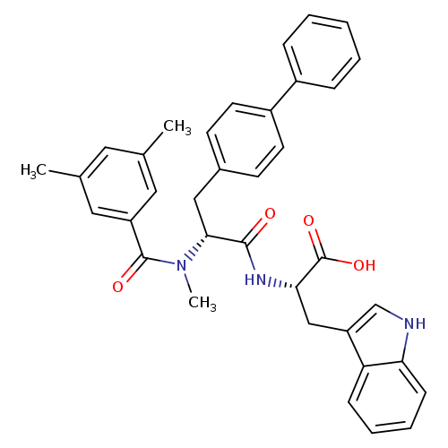 N-3-[1,1'-Biphenyl]-4-yl-N-(3,5-dimethylbenzoyl)-N-methyl-D-alanyl-L-tryptophan
