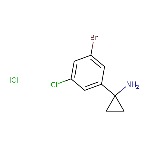 1-(3-bromo-5-chlorophenyl)cyclopropan-1-amine hydrochloride