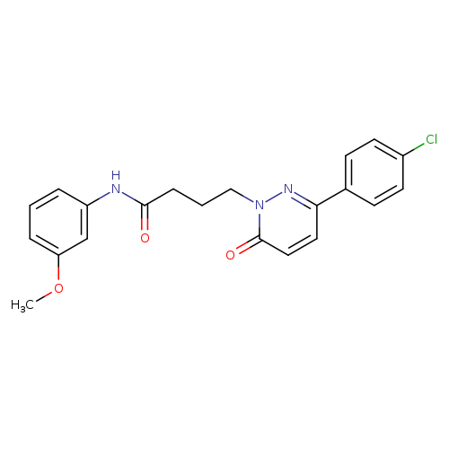 4-[3-(4-chlorophenyl)-6-oxo-1,6-dihydropyridazin-1-yl]-N-(3-methoxyphenyl)butanamide