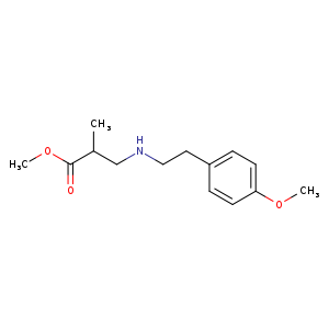 methyl 3-{[2-(4-methoxyphenyl)ethyl]amino}-2-methylpropanoate