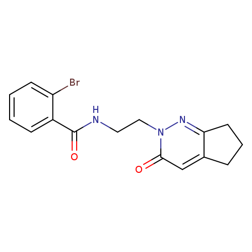 2-bromo-N-(2-{3-oxo-2H,3H,5H,6H,7H-cyclopenta[c]pyridazin-2-yl}ethyl)benzamide
